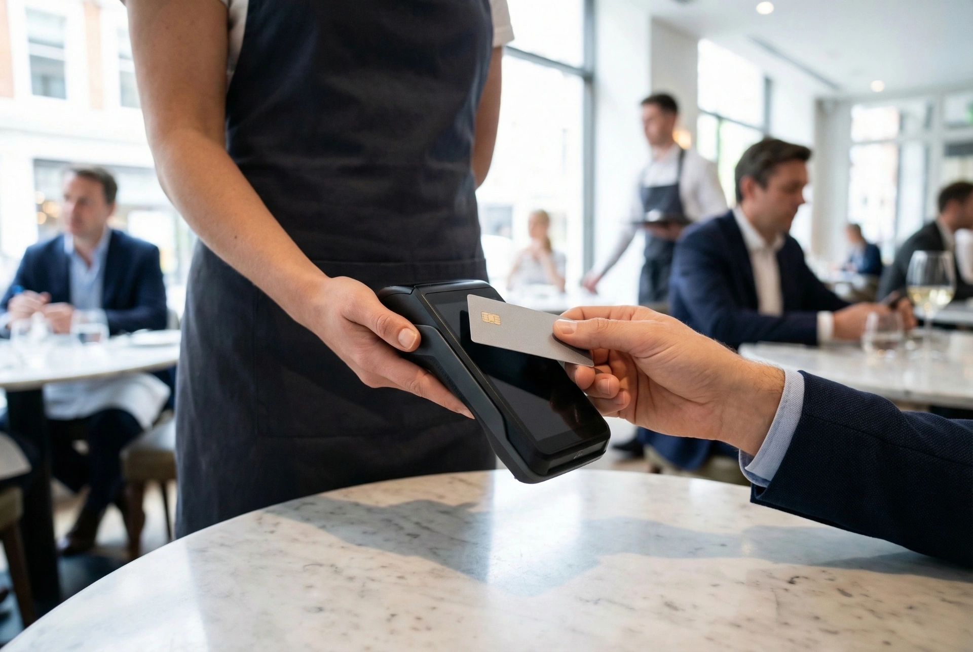 High realism UK hospitality payment speed