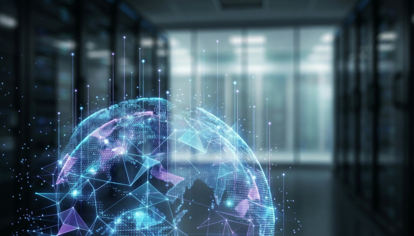 Sophisticated digital data visualisation field with a Deep Petrol brand tint representing professional strategic insights for business growth